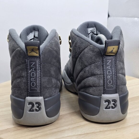 Jordan 12 Retro Womens Size 8 GS Mid Dark Grey 6.5Y EUC - Picture 6 of 9